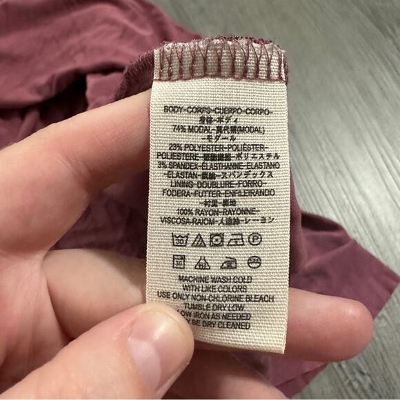 Free People Cupro Criss Cross Maeve Dusty Pink Short Sleeve Faux Wrap Mini Dress - Picture 7 of 10